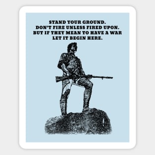 Stand Your Ground (Small Dark Design) Sticker